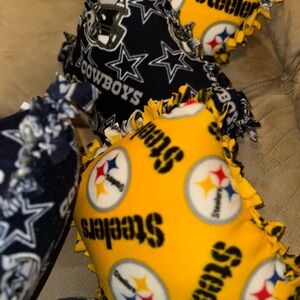 NFL Cowboys and Steelers Fleece Pillows 🚨(please read description)